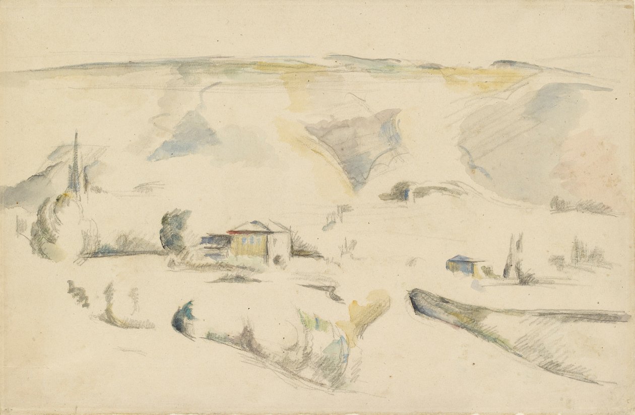 Kilátás a völgyre, 19. század vége alkotó: Paul Cézanne