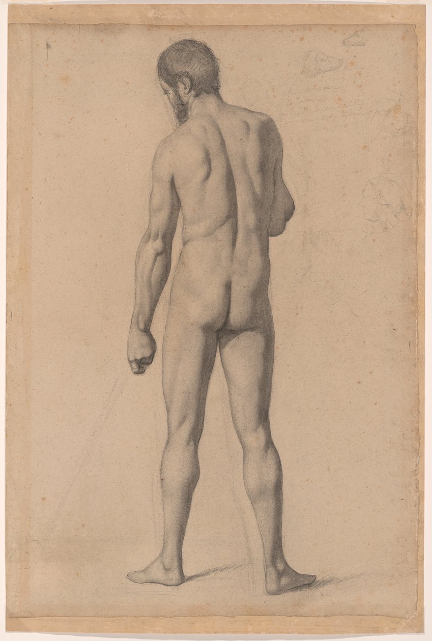 Akadémiai akt, hátulról nézve alkotó: Paul Cézanne