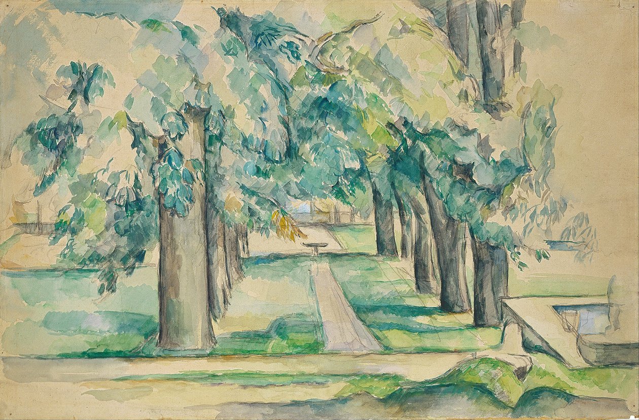 Gesztenyefák sugárútja a Jas de Bouffannál alkotó: Paul Cézanne