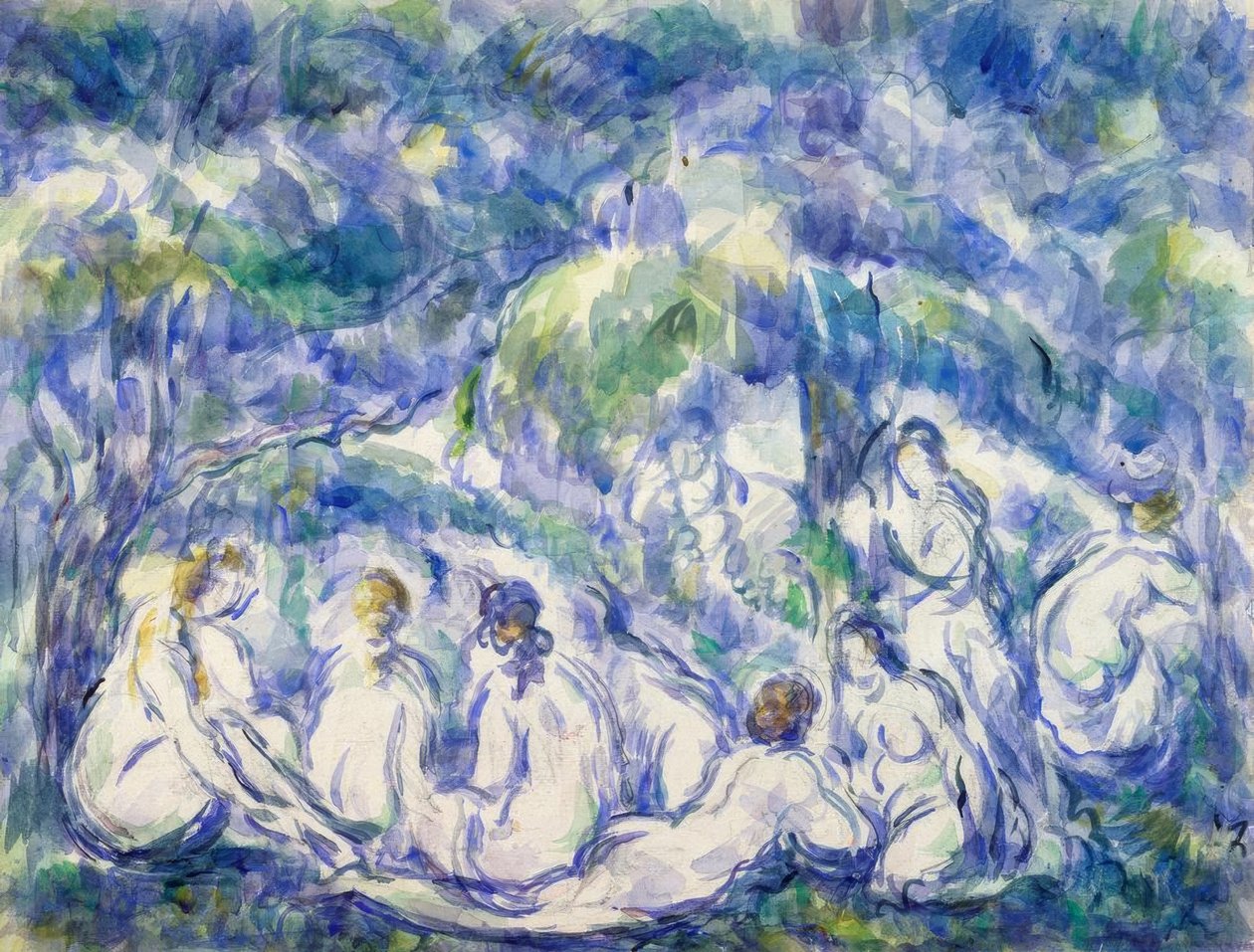 Fürdőzők alkotó: Paul Cézanne