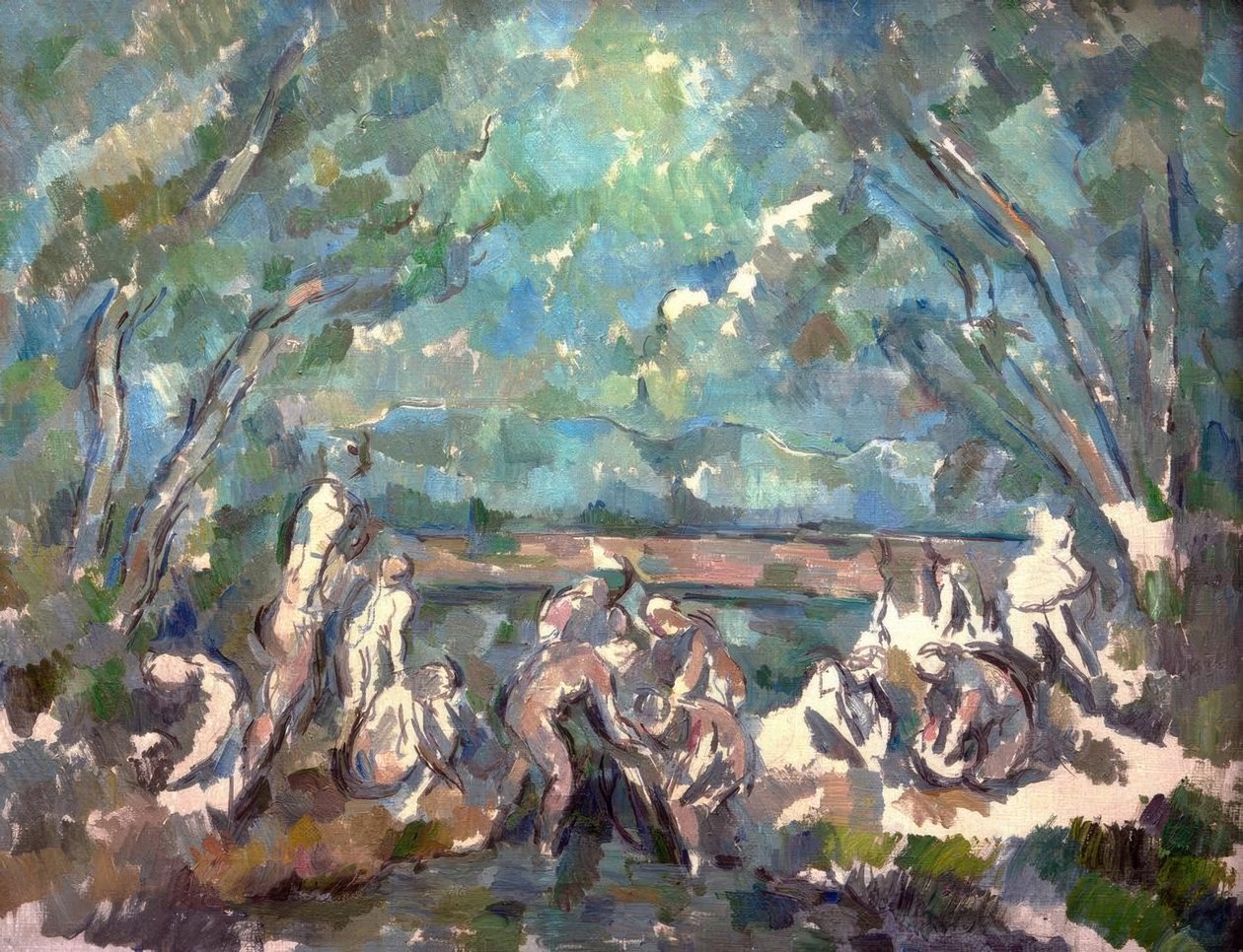 Fürdőzők alkotó: Paul Cézanne