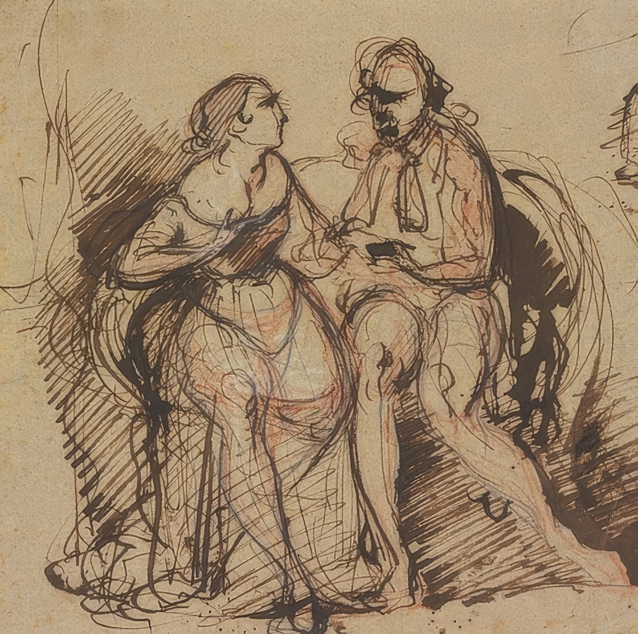 Ballszünet. (nem keltezett) alkotó: Paul Cézanne