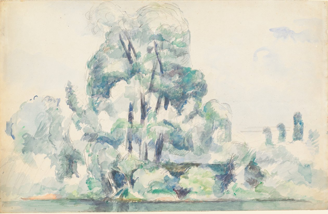 A Szajna partja Médannál, 1880-1885. alkotó: Paul Cézanne