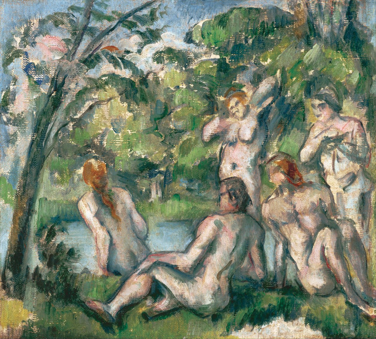 Cezanne fürdőzői, Paul (1839-1906) alkotó: Paul Cézanne