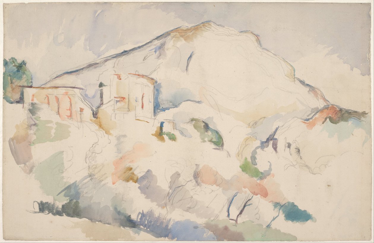 Château Noir és Mont Sainte-Victoire, kb. 1890-1895 alkotó: Paul Cézanne