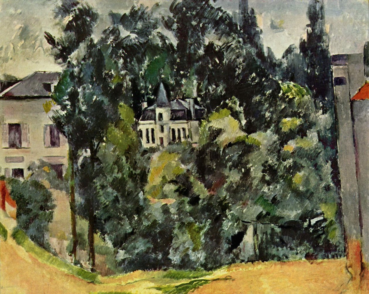 Kastély Párizs közelében alkotó: Paul Cézanne
