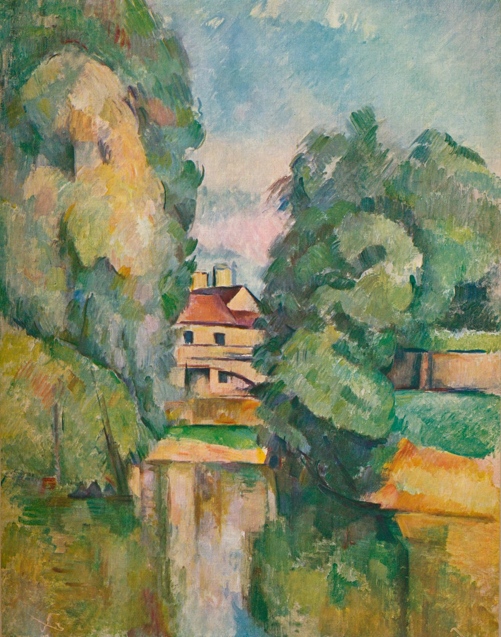 Tájház egy folyó mellett, 1890 alkotó: Paul Cézanne