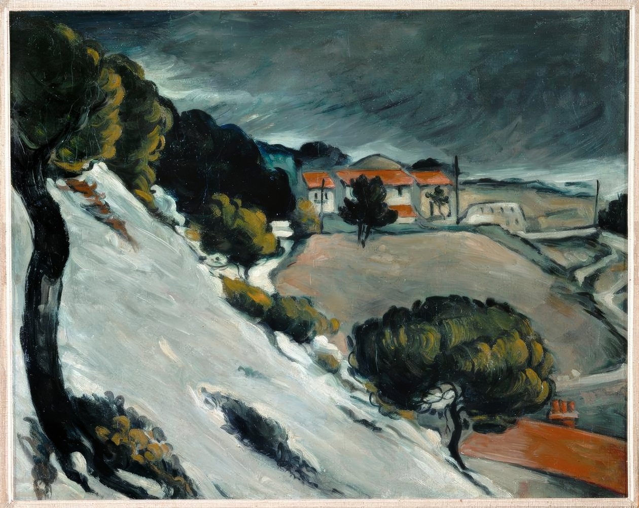 Cézanne, hóolvadás L’Estaque-ban1870 alkotó: Paul Cézanne