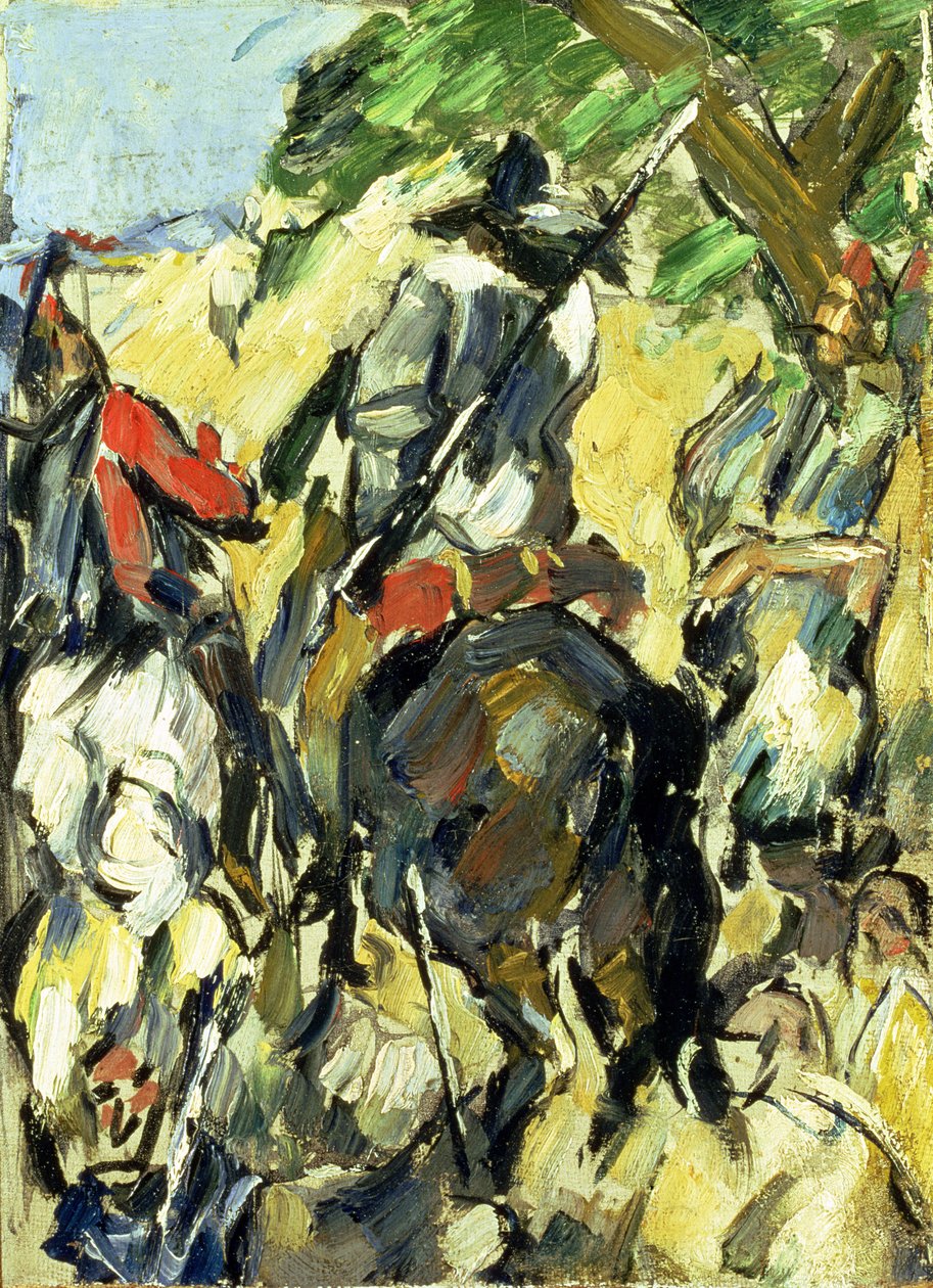 Don Quijote, Kilátás hátulról, 1875 körül alkotó: Paul Cézanne