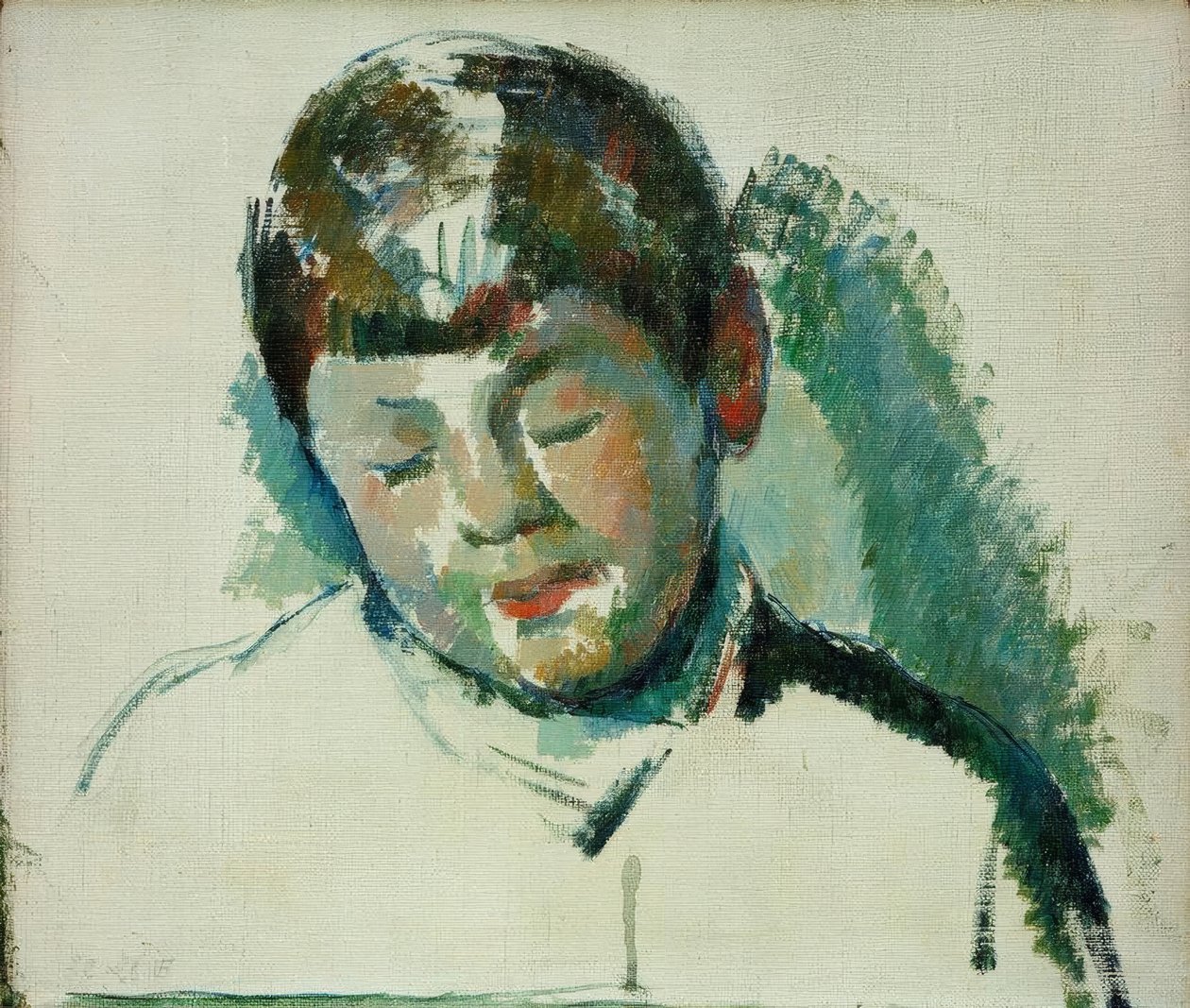 Vázlat a művész fiának portréjához alkotó: Paul Cézanne