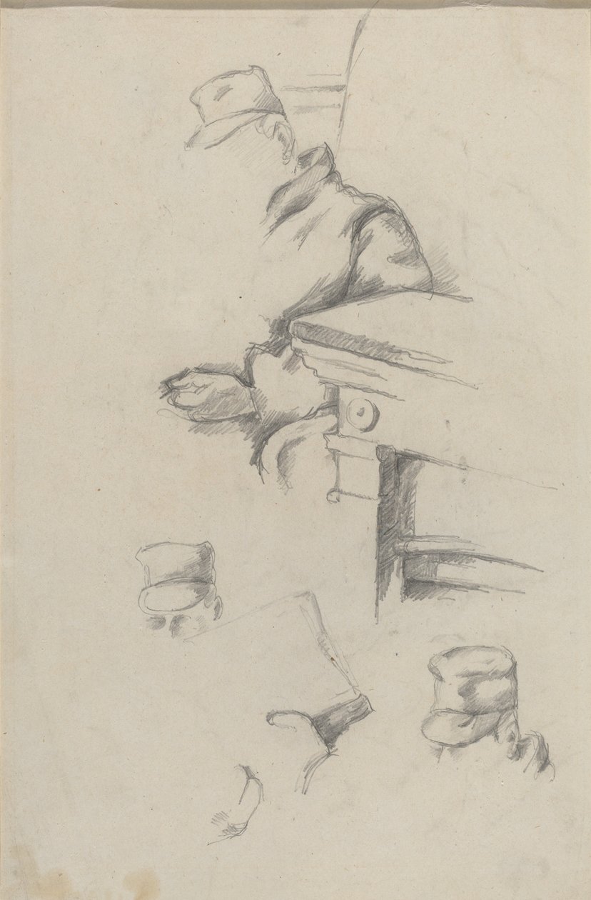 A művész atyja [verso] alkotó: Paul Cézanne