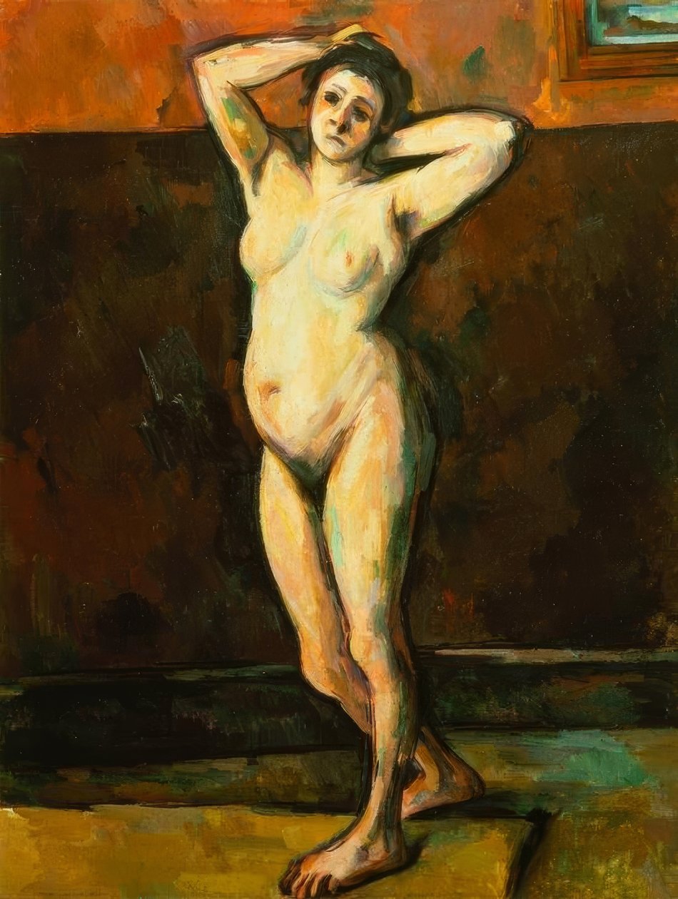 Meztelen nő állt alkotó: Paul Cézanne