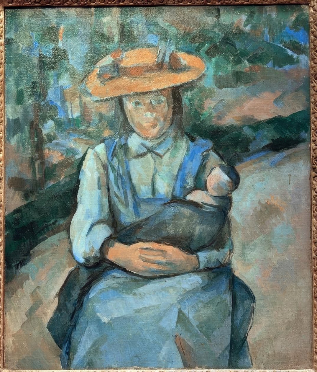 Lány babával alkotó: Paul Cézanne