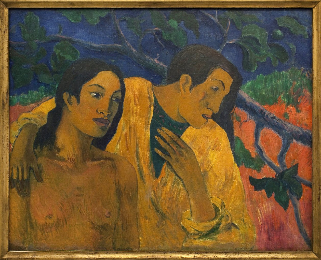 Repülés (tahiti idill). Paul Gauguin (1848-1903) festménye, Olaj, vászon alkotó: Paul Cézanne