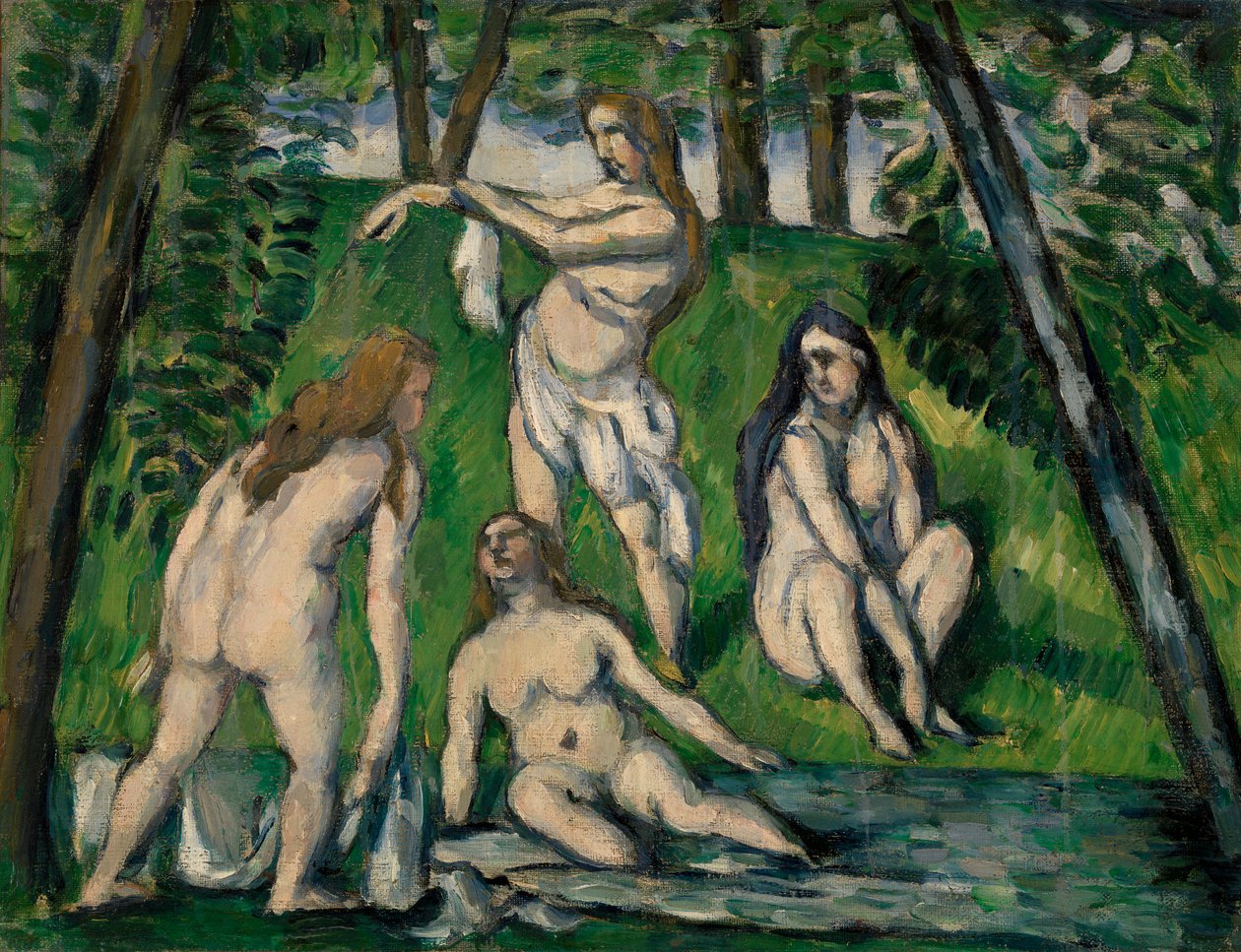 Négy fürdőző alkotó: Paul Cézanne