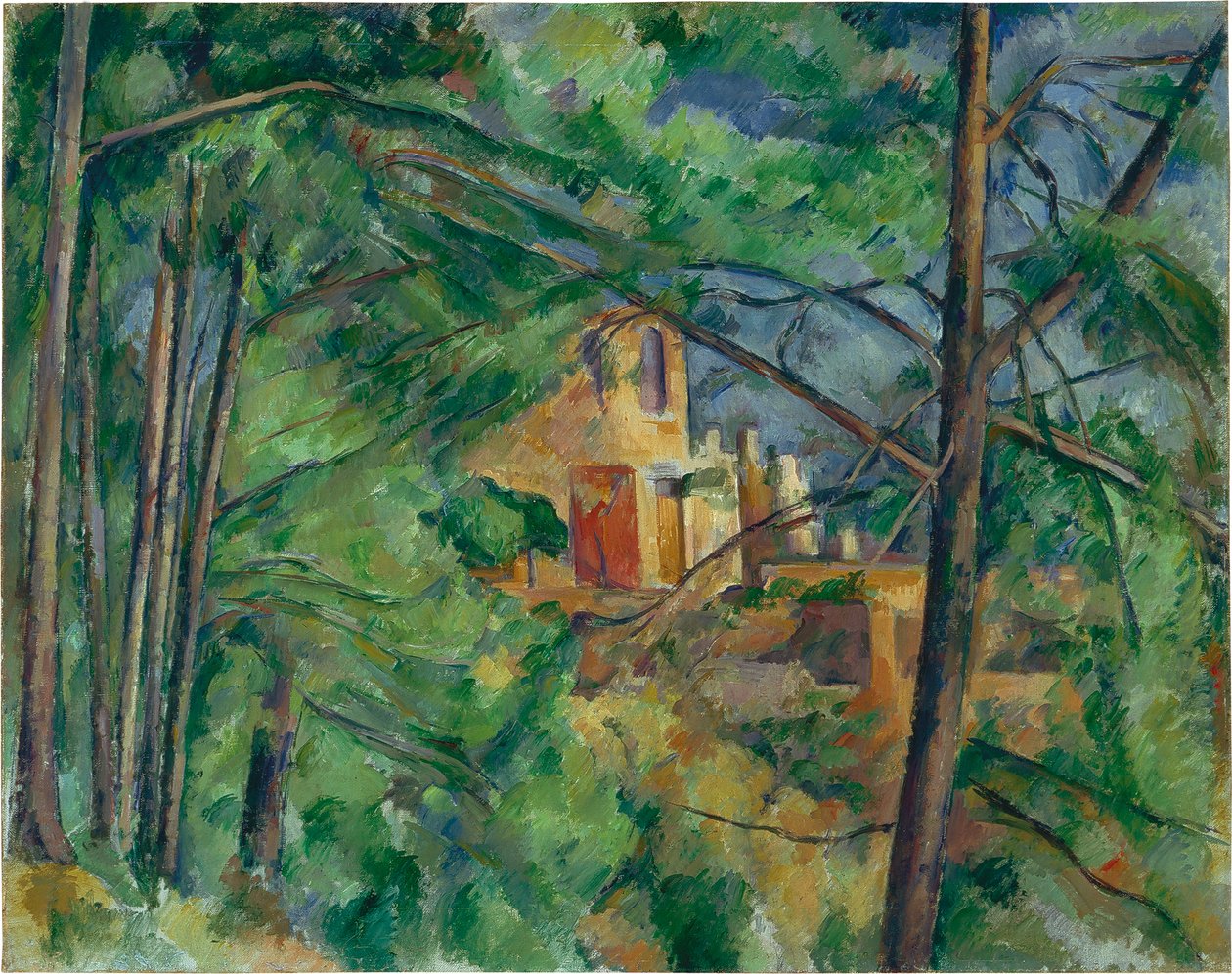 English: Château Noir a fák mögött Château Noir a fák mögött alkotó: Paul Cézanne