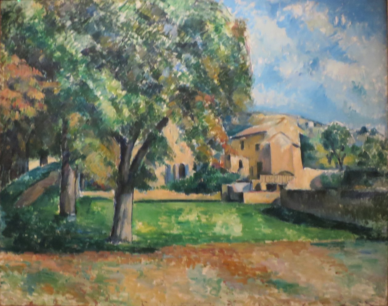 Francia: Marronniers et ferme du Jas de Bouffan Gesztenyés és Jas de Bouffan gazdaság alkotó: Paul Cézanne