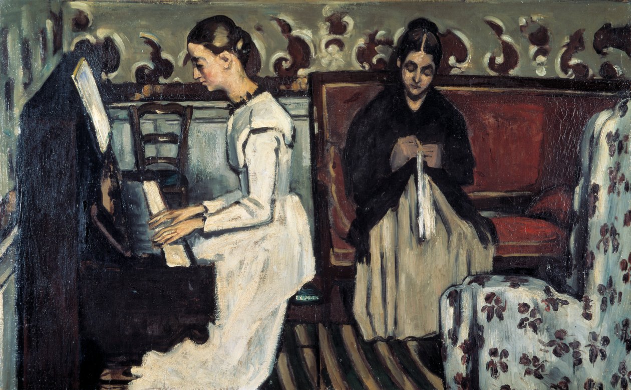 Lány a Tannhauser zongoranyitányánál, 1868. alkotó: Paul Cézanne