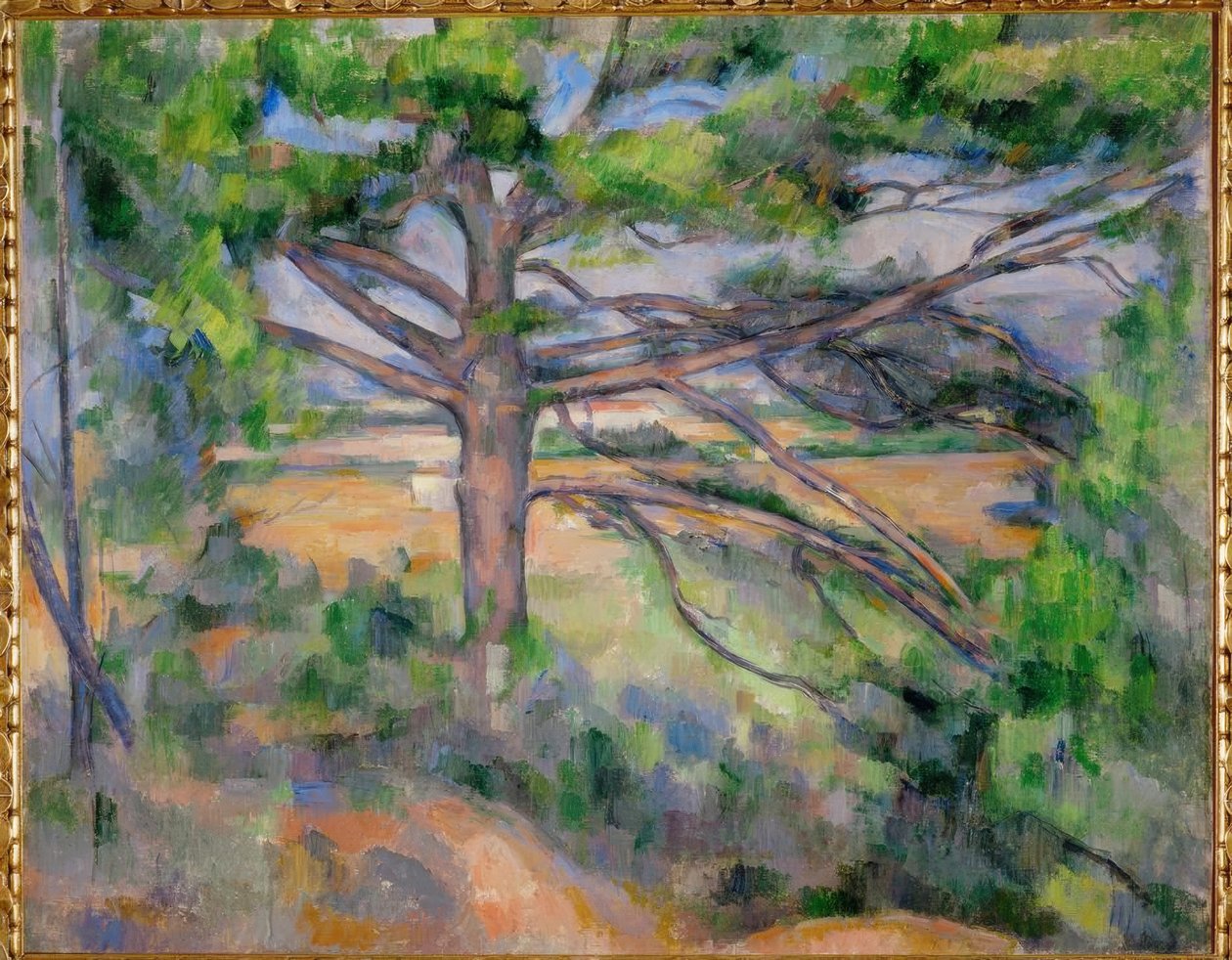 Nagy fenyő és vörös föld alkotó: Paul Cézanne