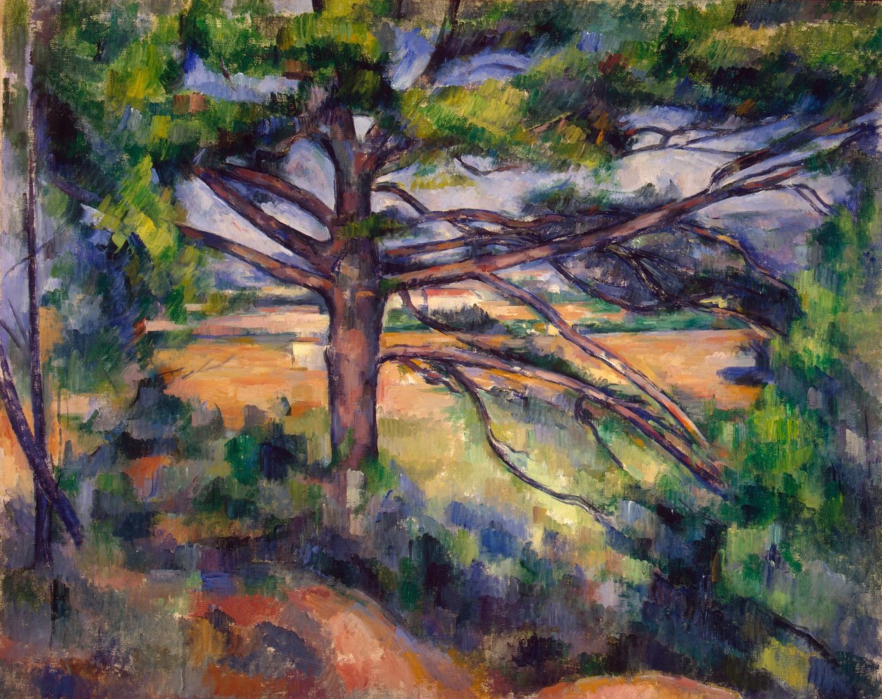 Nagy fenyő és vörös föld alkotó: Paul Cézanne