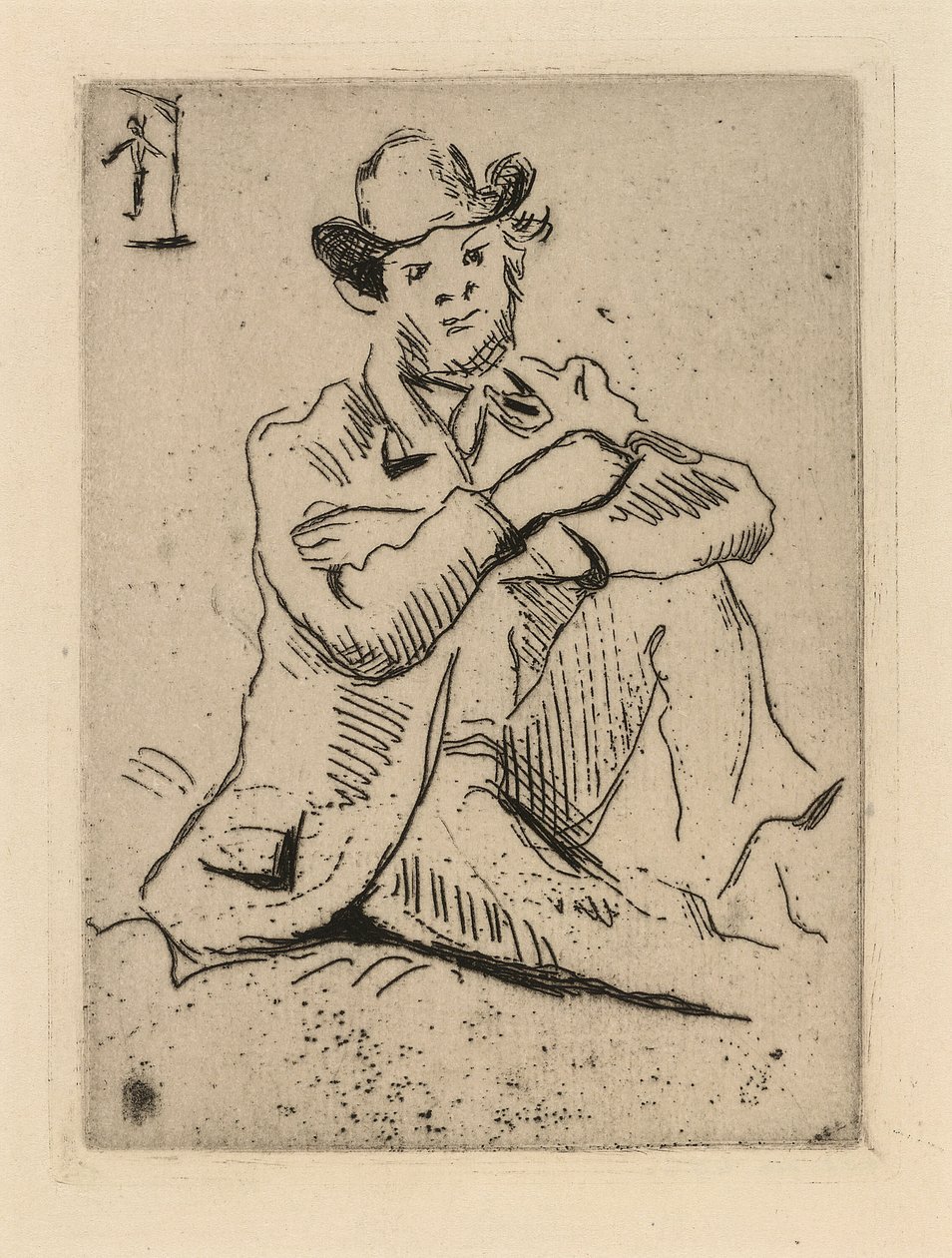 Guillaumin az akasztott emberrel alkotó: Paul Cézanne