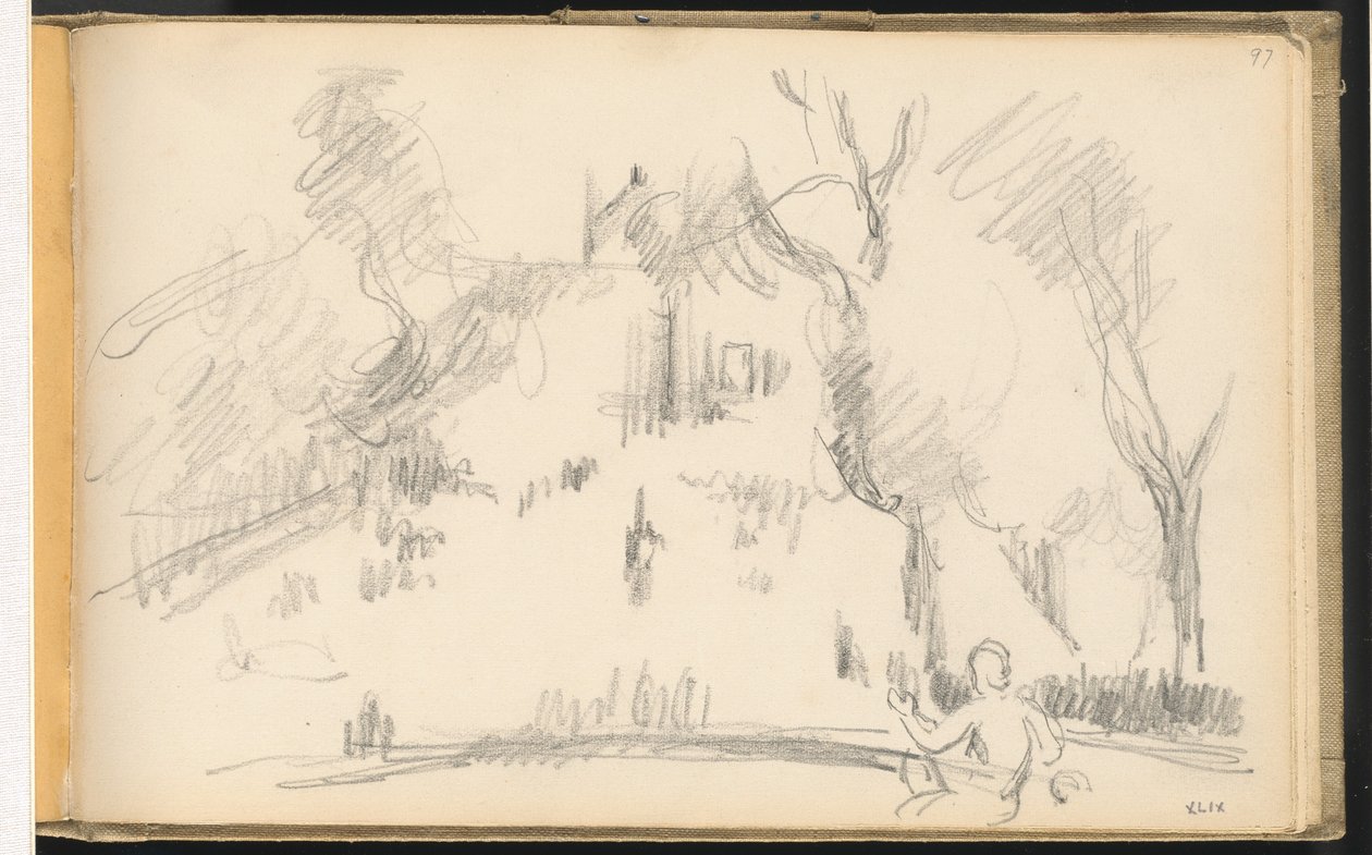 Ház egy parkban alkotó: Paul Cézanne