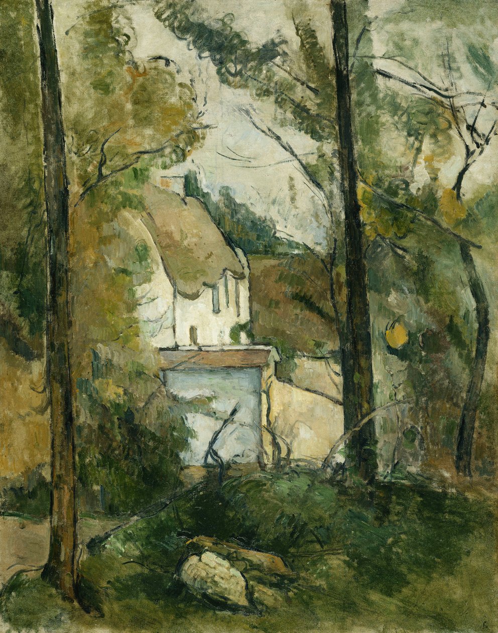 Ház a fákban, Auvers; Ház a fákban, Auvers, 1879 alkotó: Paul Cézanne