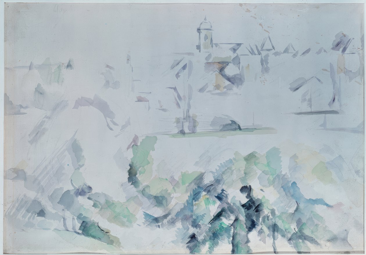 Templom és fák alkotó: Paul Cézanne
