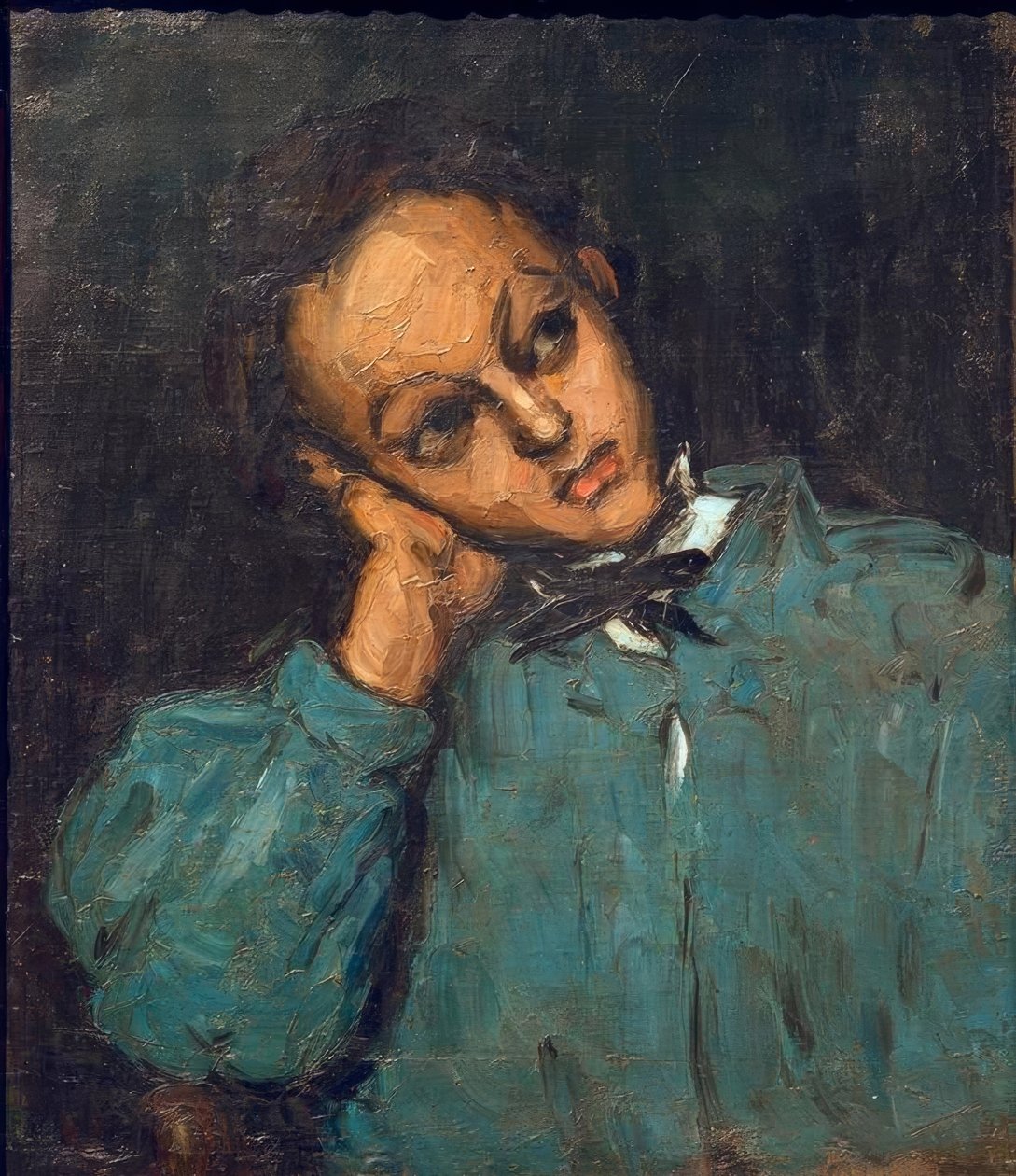 Megtámasztott karú fiú alkotó: Paul Cézanne