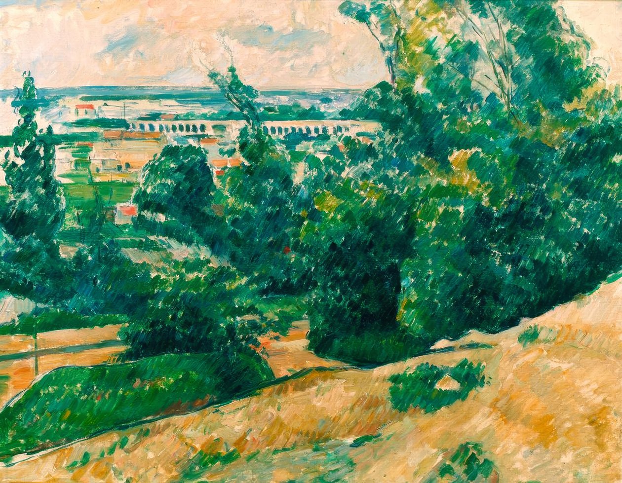 A Verdon-csatorna vízvezetéke Aixen-Provence-tól északra alkotó: Paul Cézanne