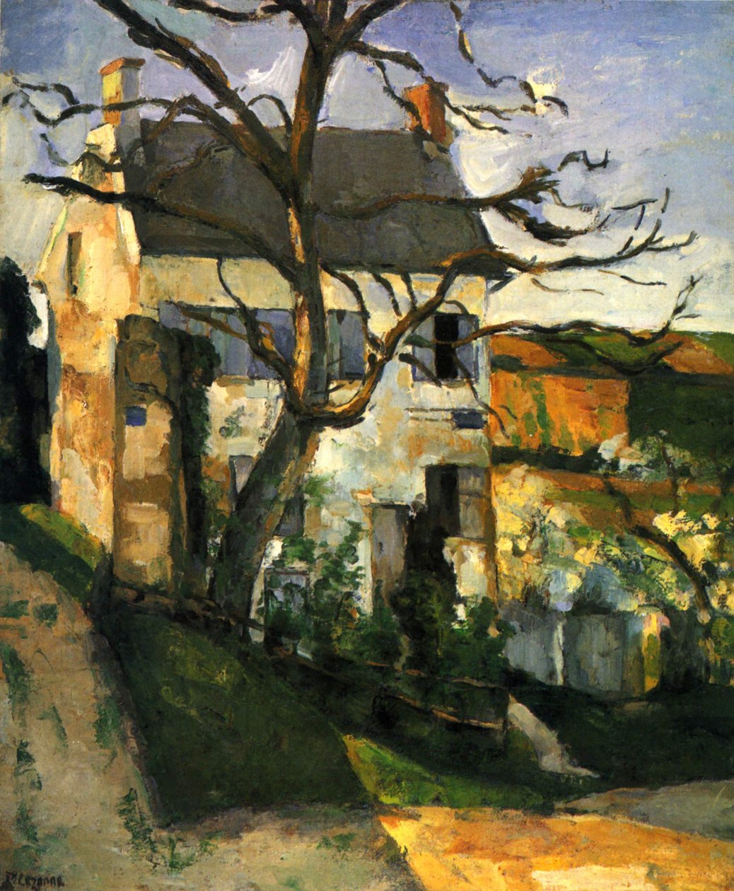 La Maison Rondest, Hermitage kerület, Pontoise alkotó: Paul Cézanne
