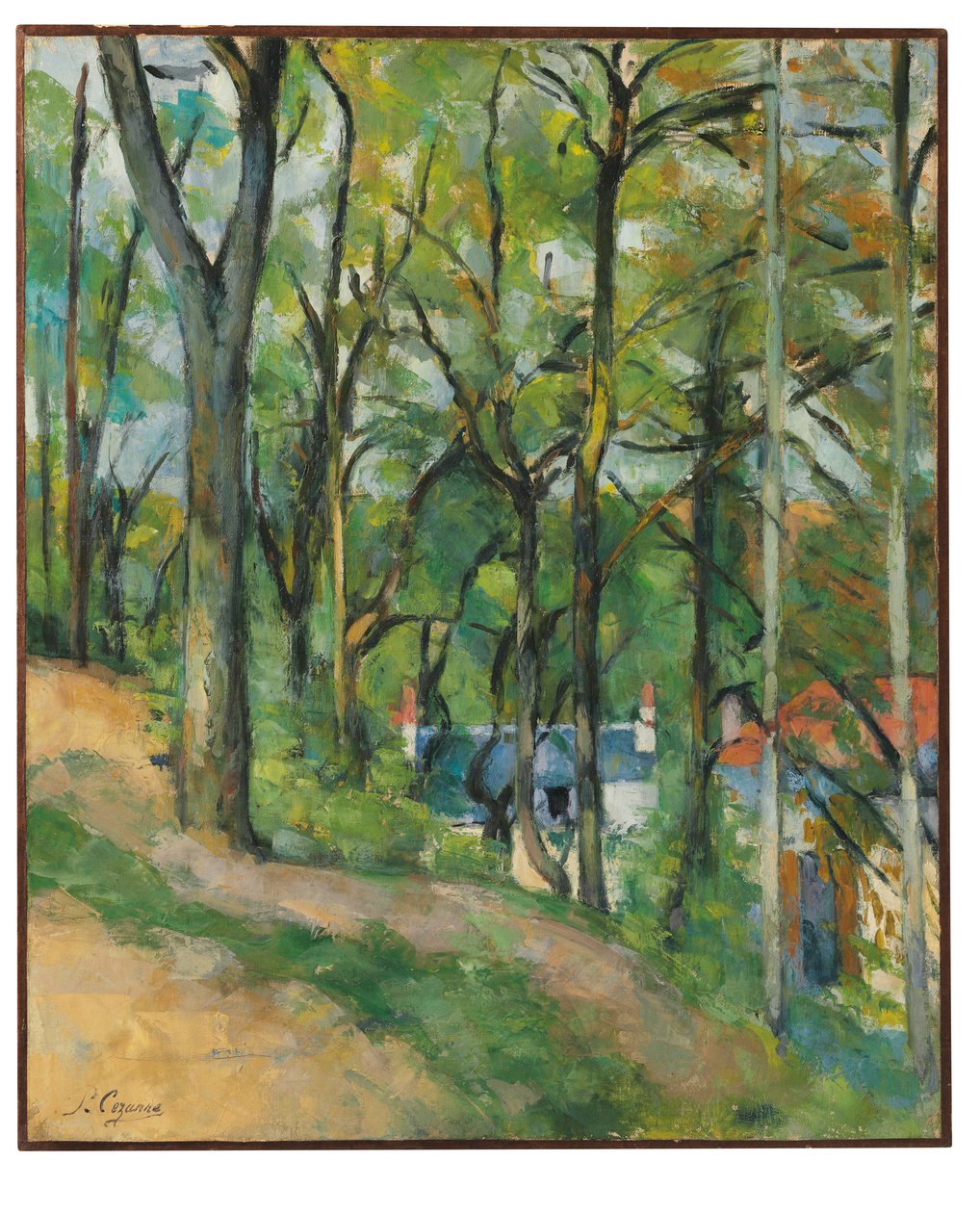 Saint-Denis partja Pontoise-ban, 1877 körül alkotó: Paul Cézanne