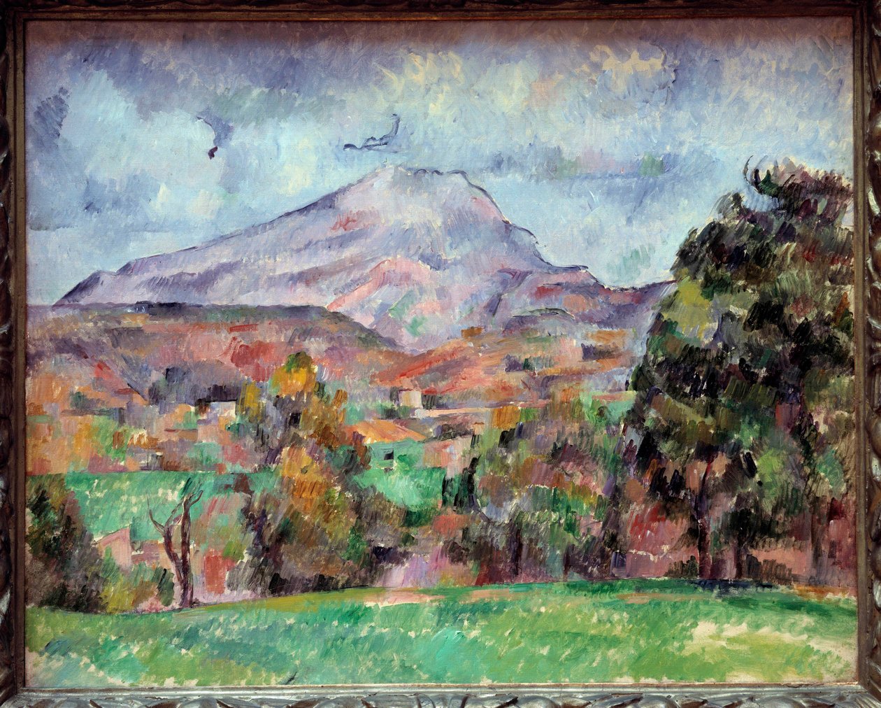 La montagne Sainte Victoire Paul Cezanne (1839-1906) festménye, 19. század, Geneve, Művészeti és Történeti Múzeum alkotó: Paul Cézanne