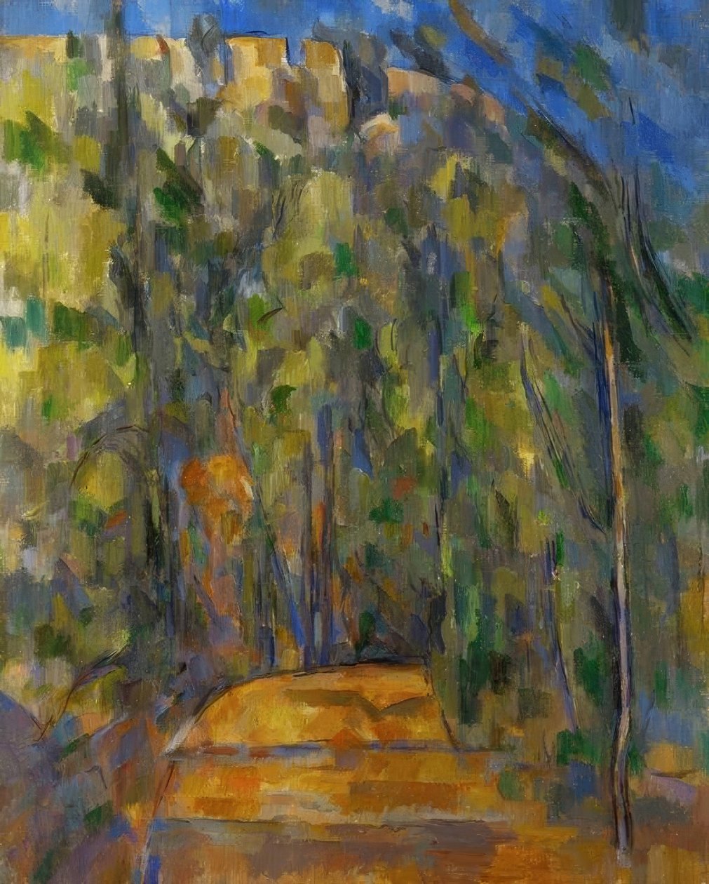 A forgó erdő alatti út alkotó: Paul Cézanne
