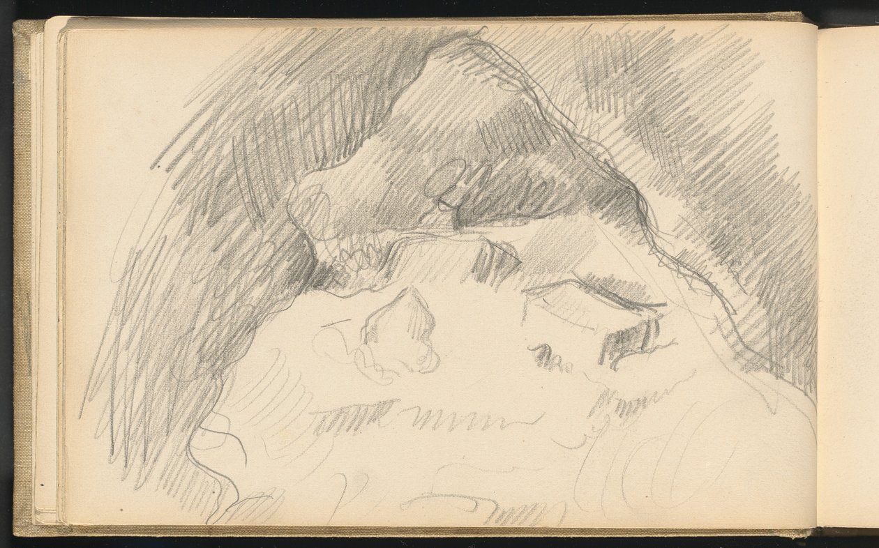 Táj egy barlang belsejéből nézve alkotó: Paul Cézanne