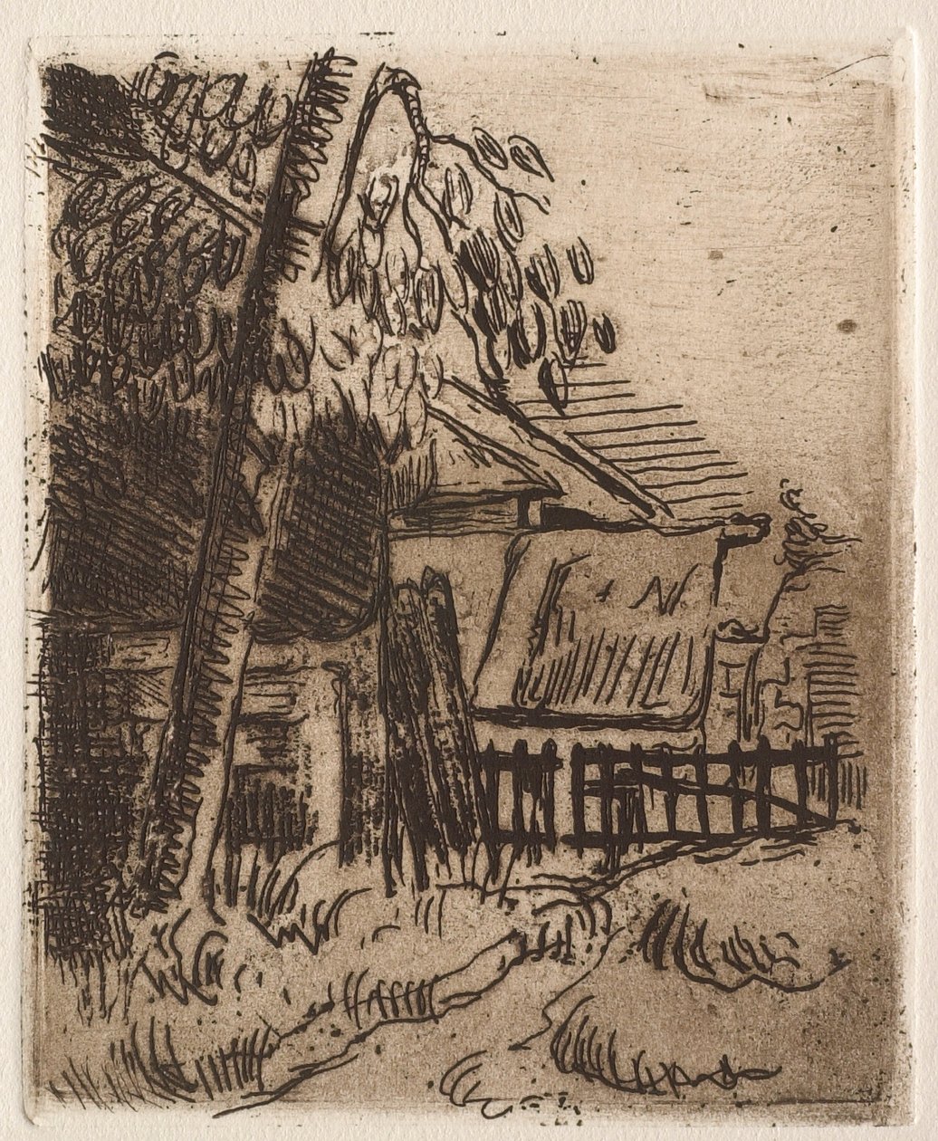 Táj Auversben, 1873 alkotó: Paul Cézanne