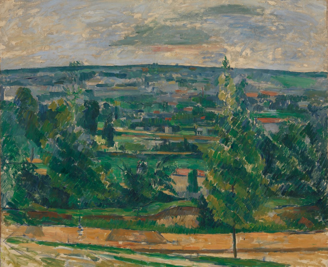 Táj Melun közelében, 1879 körül (olaj, vászon) alkotó: Paul Cézanne