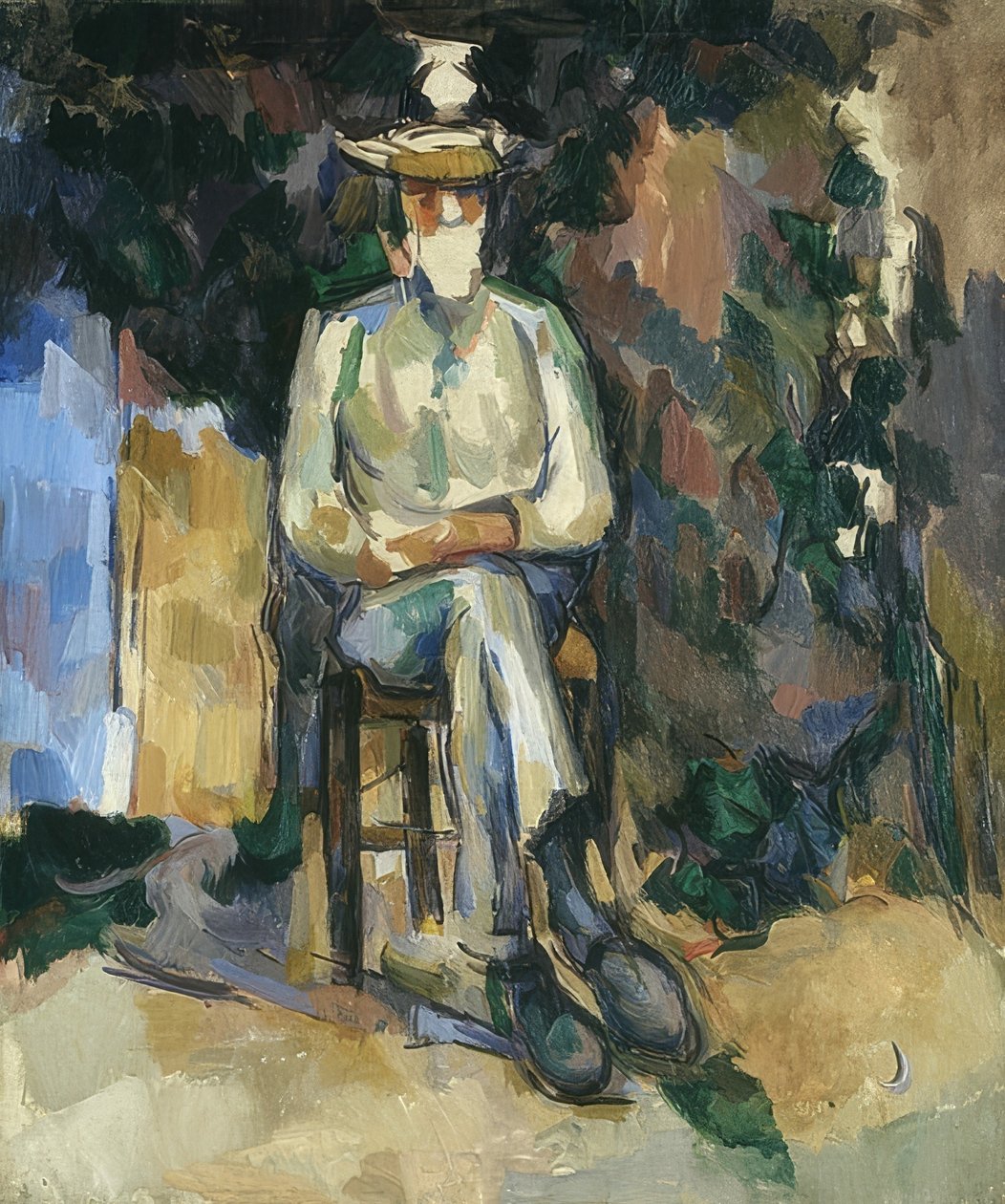 A kertész Vallier (Der Gärtner Vallier). 1906 alkotó: Paul Cézanne