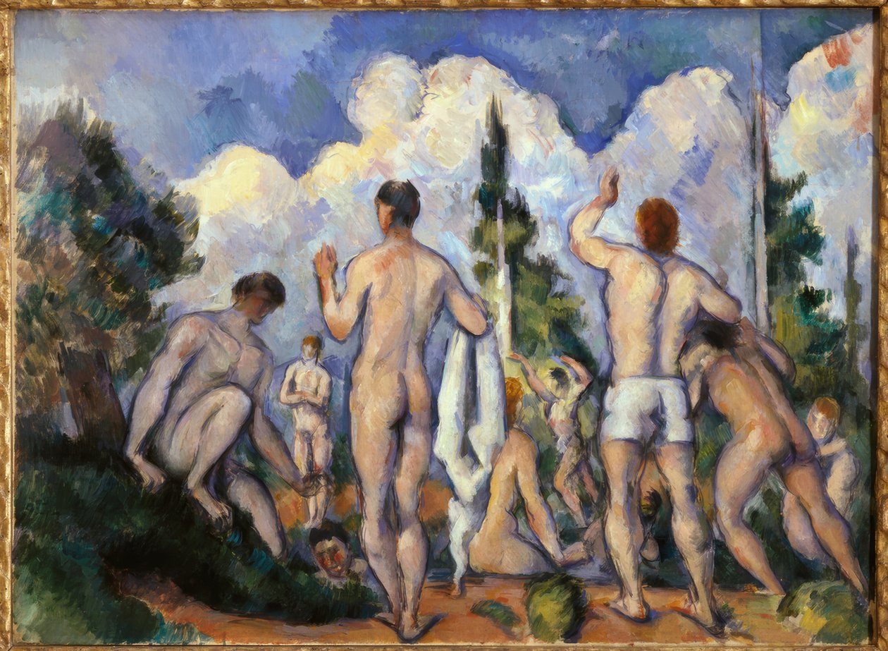 A fürdőzők alkotó: Paul Cézanne