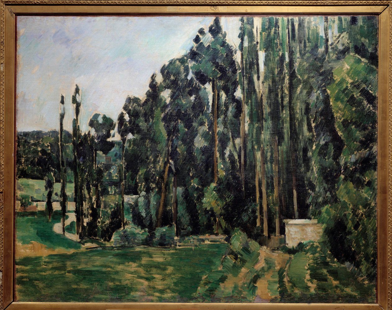 Les nyárfa Paul Cezanne (1839-1906) festménye 1879 V. 0,65x0,81 m Párizs, Muse d