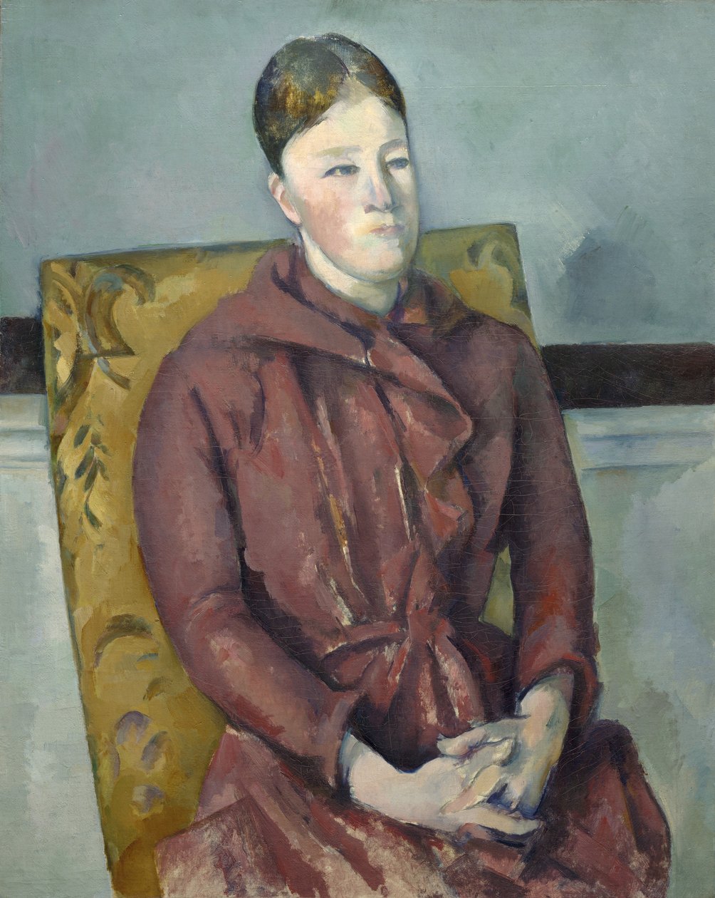 Madame Cézanne sárga székben, 1888-90 alkotó: Paul Cézanne
