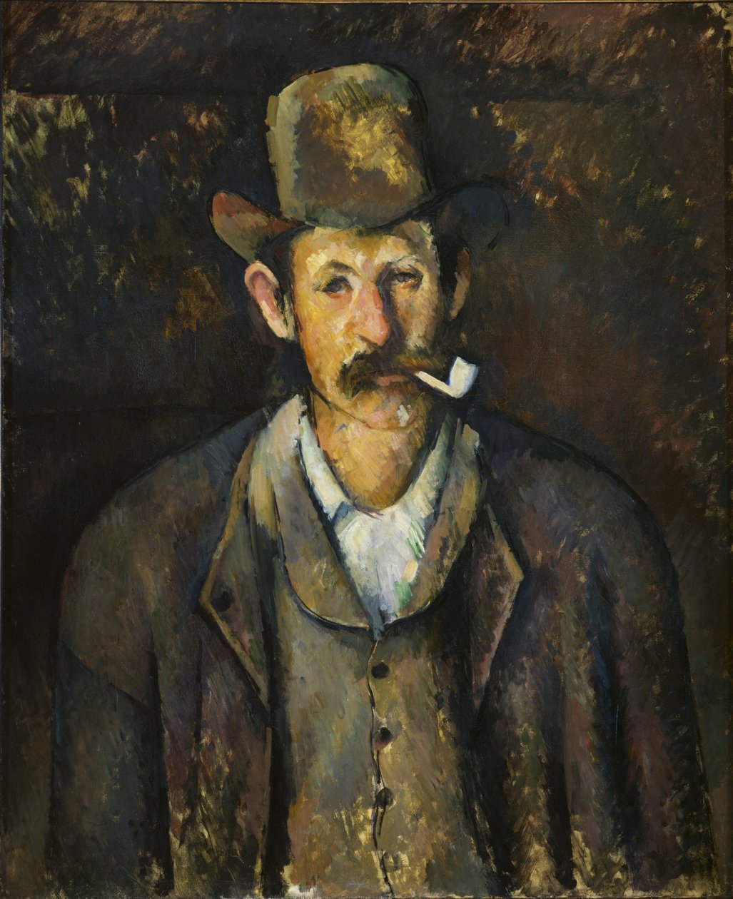 Férfi pipával, kb. 1892-1896. alkotó: Paul Cézanne