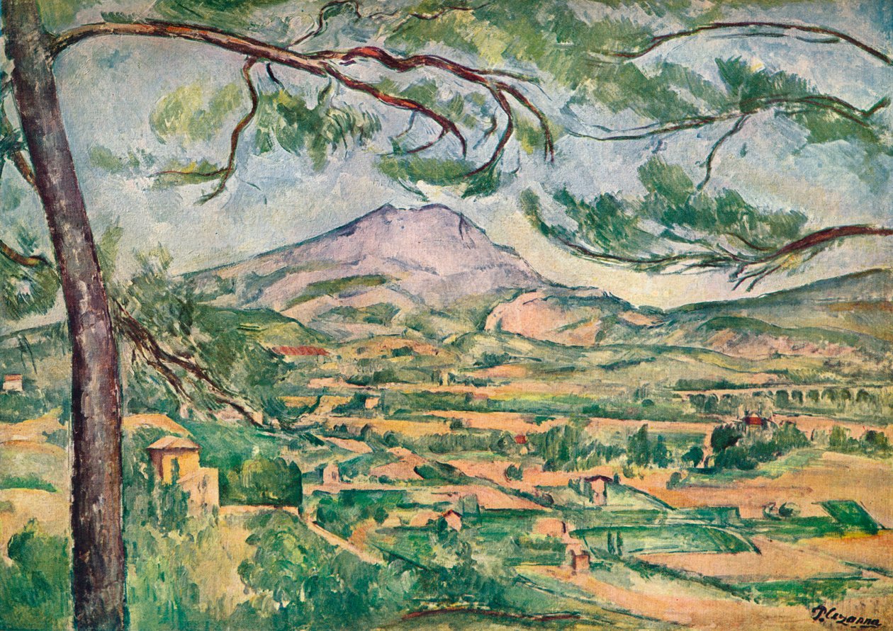 Mont Sainte-Victoire nagy fenyővel, 1887. alkotó: Paul Cézanne