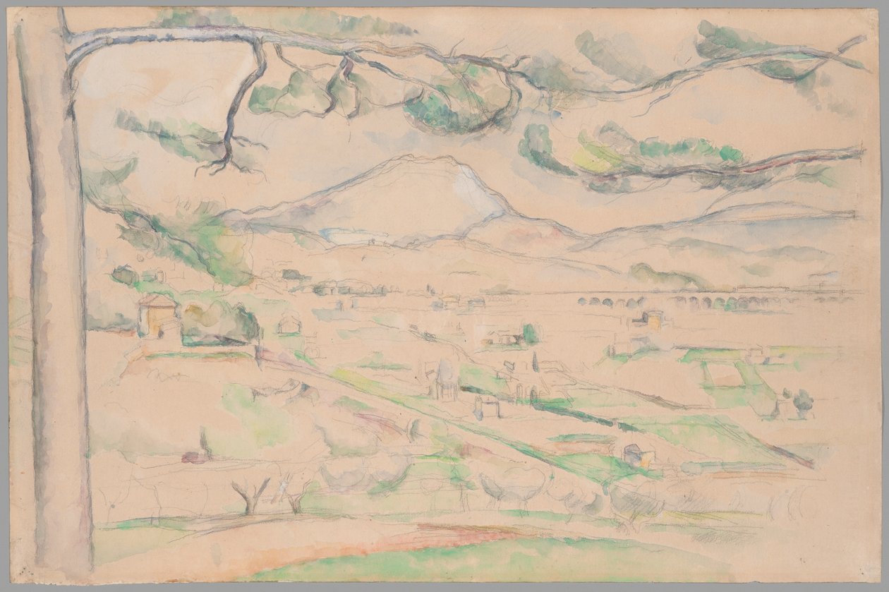 Montagne Saint-Victoire (Az Arc-völgy) alkotó: Paul Cézanne