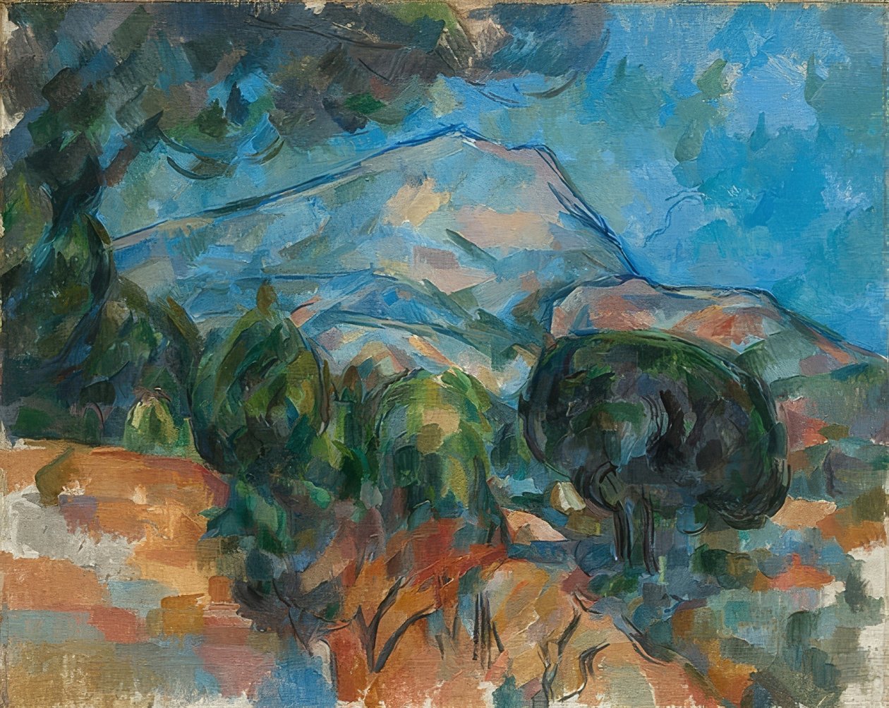 Mount Sainte-Victoire. Um 1904 alkotó: Paul Cézanne