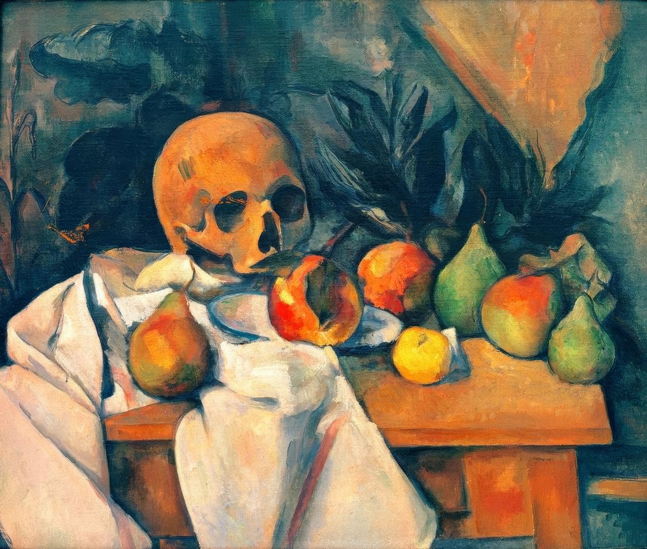 Csendélet koponyával alkotó: Paul Cézanne