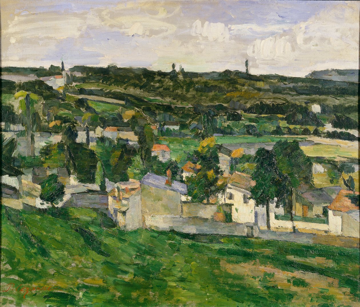 Auvers-sur-Oise közelében, 1880-as évek alkotó: Paul Cézanne