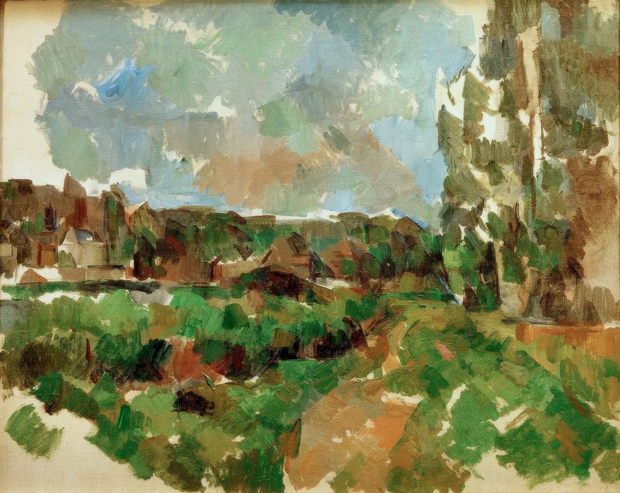 Tájkép egy folyó mellett alkotó: Paul Cézanne