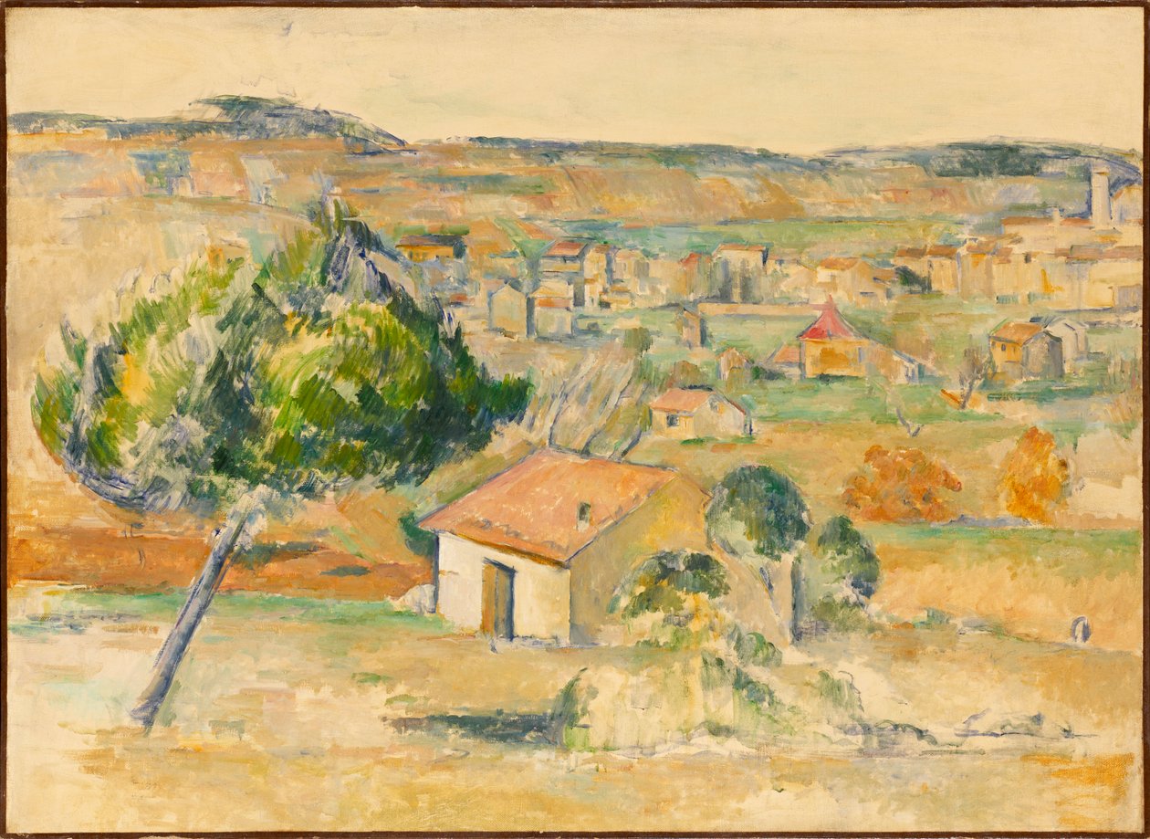 Plaine provençale Provence-i síkság, 1883-1885. alkotó: Paul Cézanne