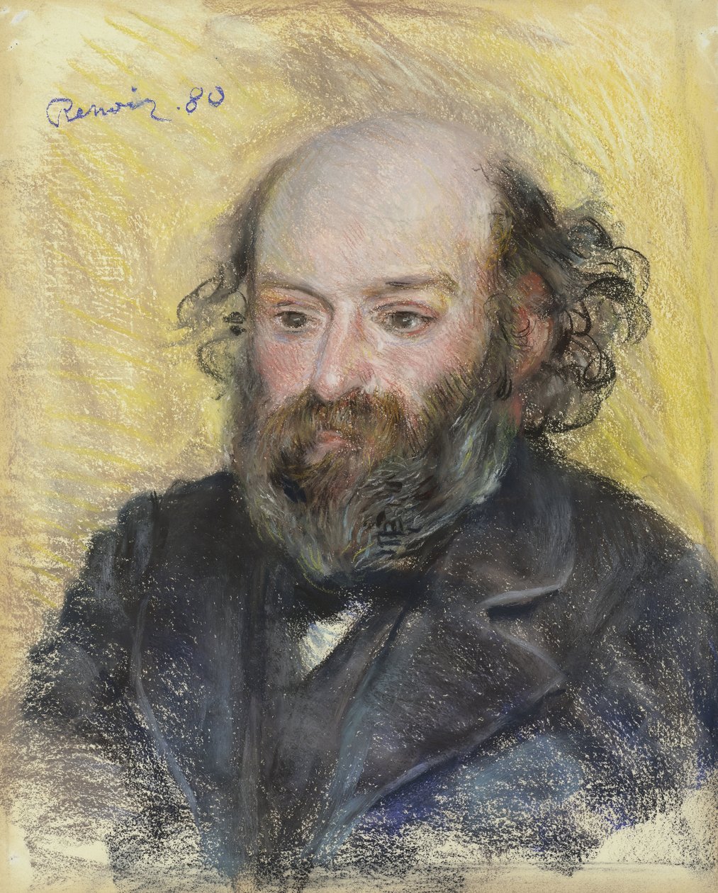Paul Cezanne (1839-1906) portréja, Pierre Auguste REnoir (1841-1919) alkotó: Paul Cézanne